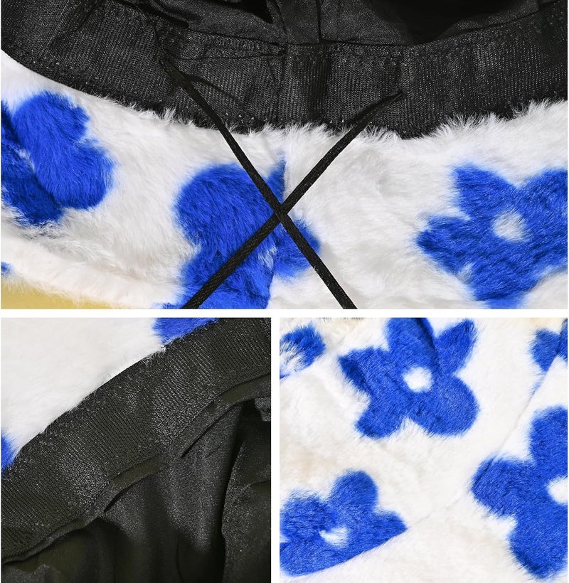 Yonchic Store Winter Soft Faux Fur Plush Bucket Hat, Lovely Fisherman Cap, Fashion Outdoor Thick Warm Sun Cap for Women - Image 4
